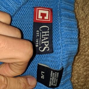 Blue chaps sweater